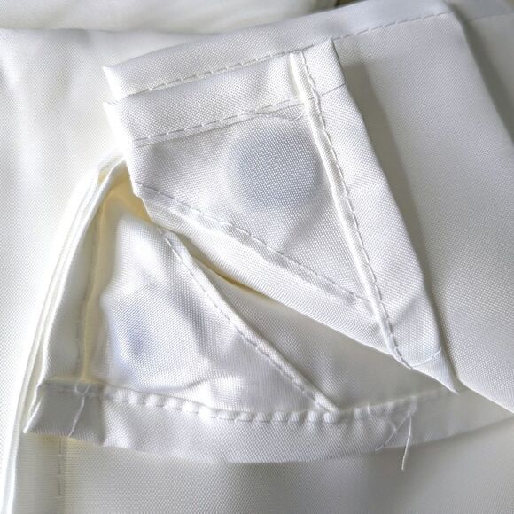 Maytex White Polyester Fabric Shower Curtain Liner - Picture 4 of 6